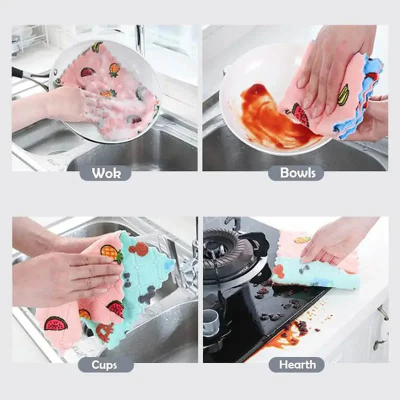 10-Pieces: Reusable Dish Cellulose Sponge Cloths by DailySale