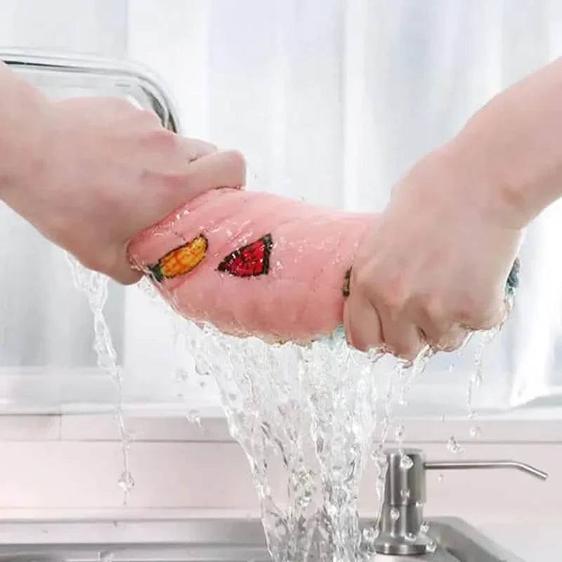 10-Pieces: Reusable Dish Cellulose Sponge Cloths by DailySale