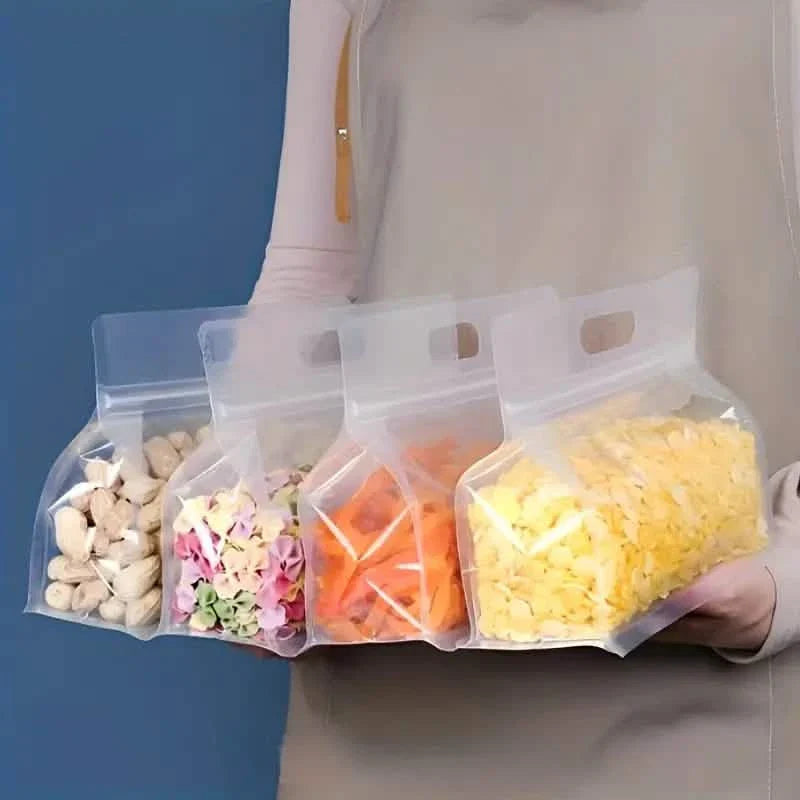 10-Pieces: Reusable Silicone Leakproof Food Storage Bags by DailySale