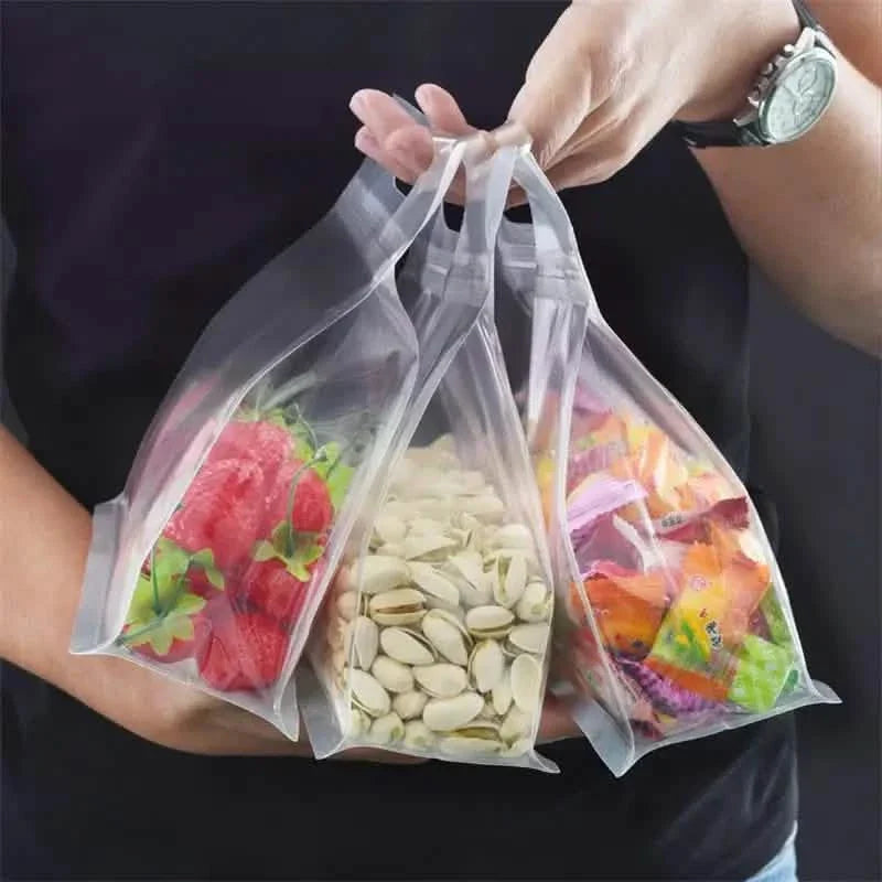 10-Pieces: Reusable Silicone Leakproof Food Storage Bags by DailySale