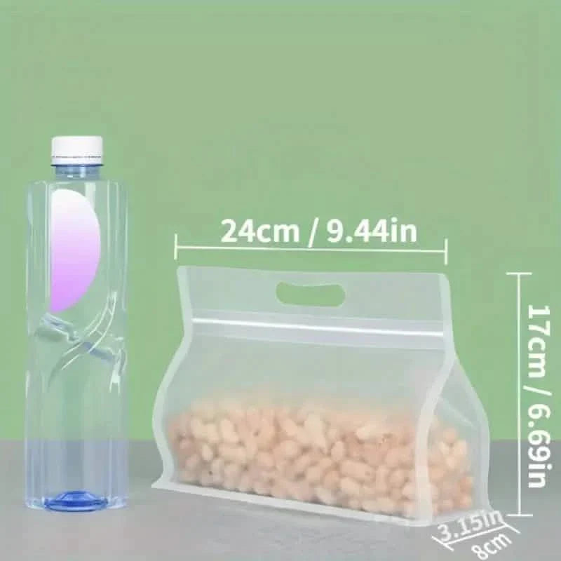 10-Pieces: Reusable Silicone Leakproof Food Storage Bags by DailySale