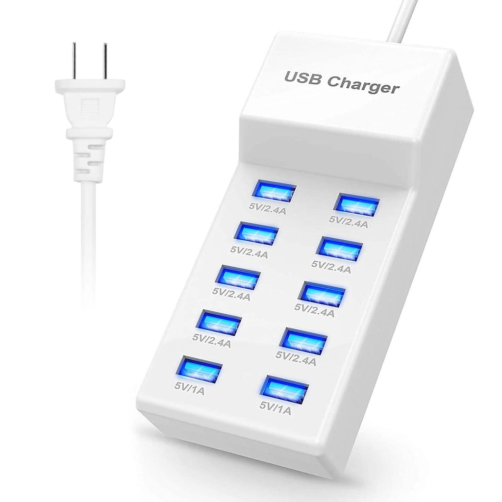 10-Ports 50W USB Wall Fast Charging Power Adapter by DailySale