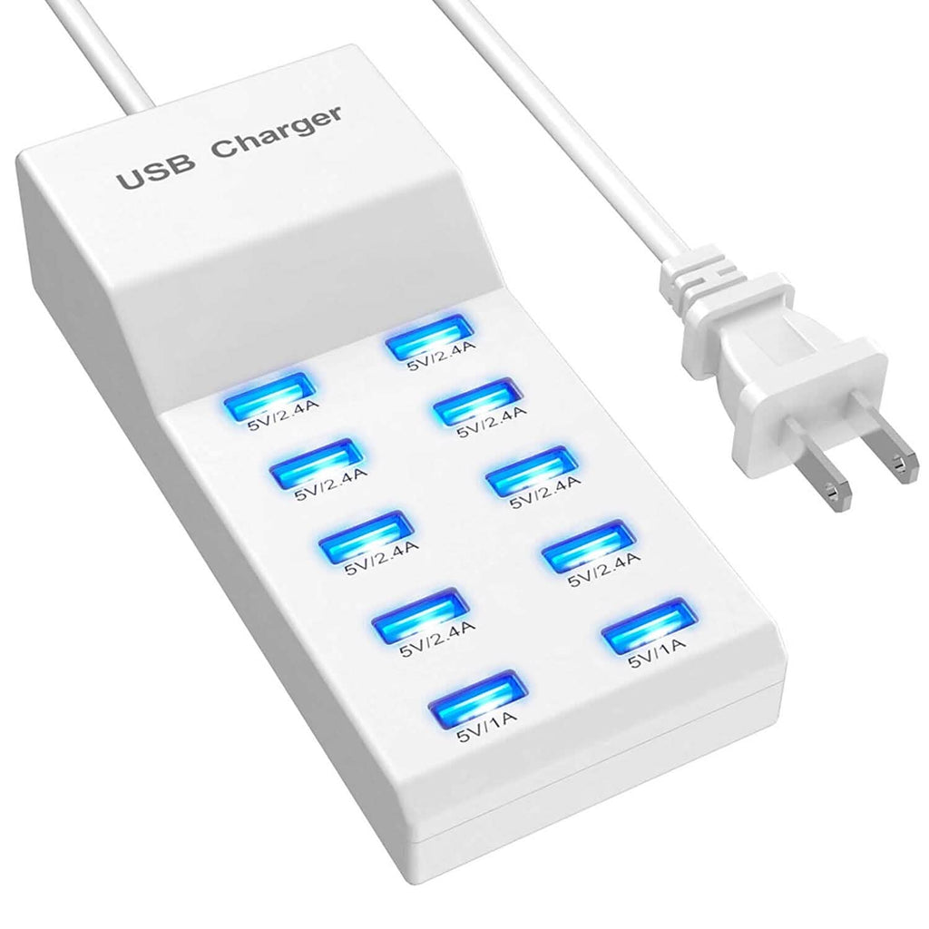 10-Ports 50W USB Wall Fast Charging Power Adapter by DailySale