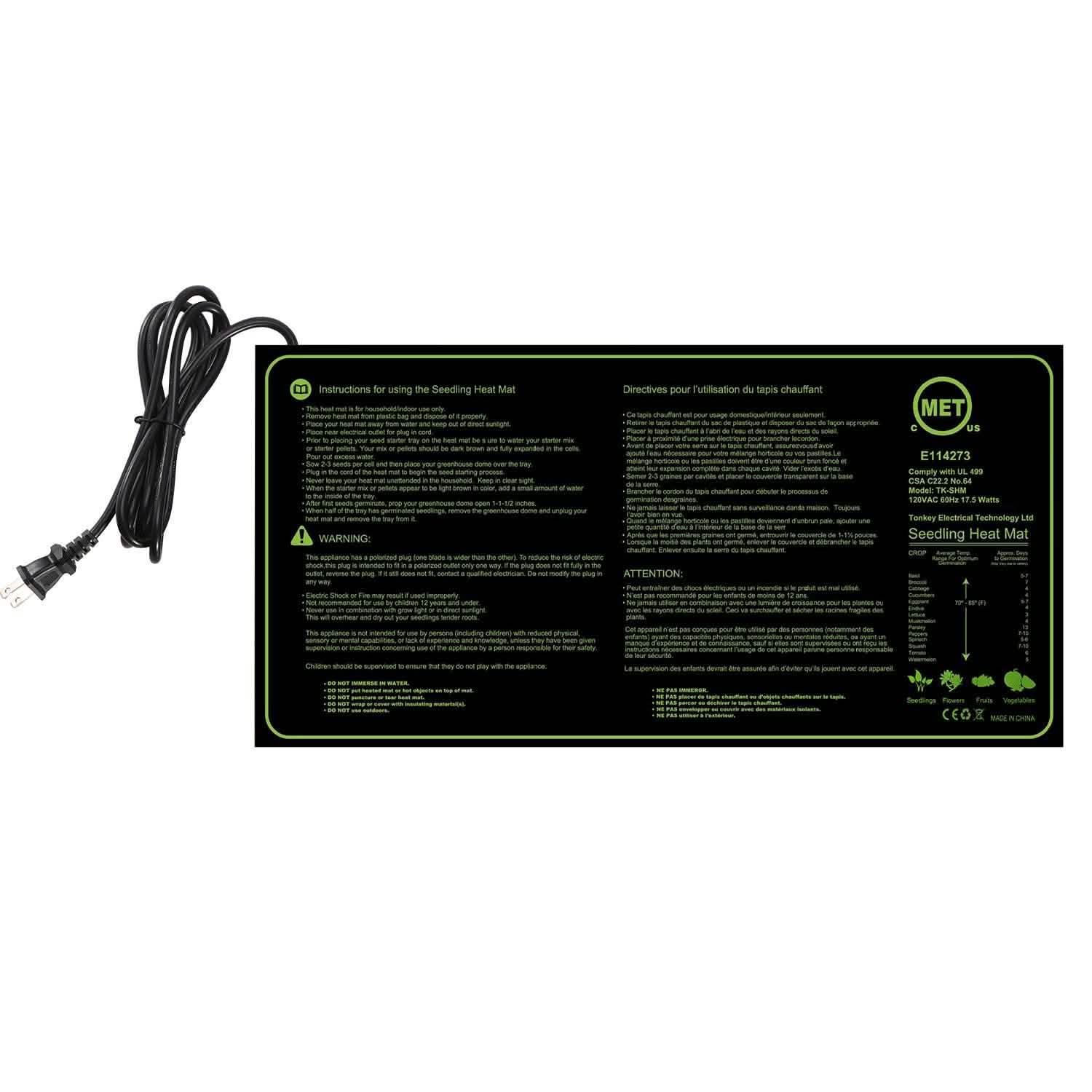 10" x 20" Seedling Heat Mat for Seed Germination by DailySale