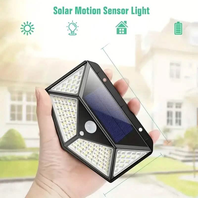 100-LED Solar Rechargeable Outdoor Light by DailySale