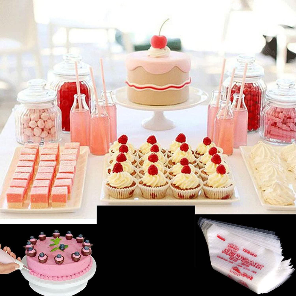 100-Pack: Disposable Cream Pastry Bags by DailySale