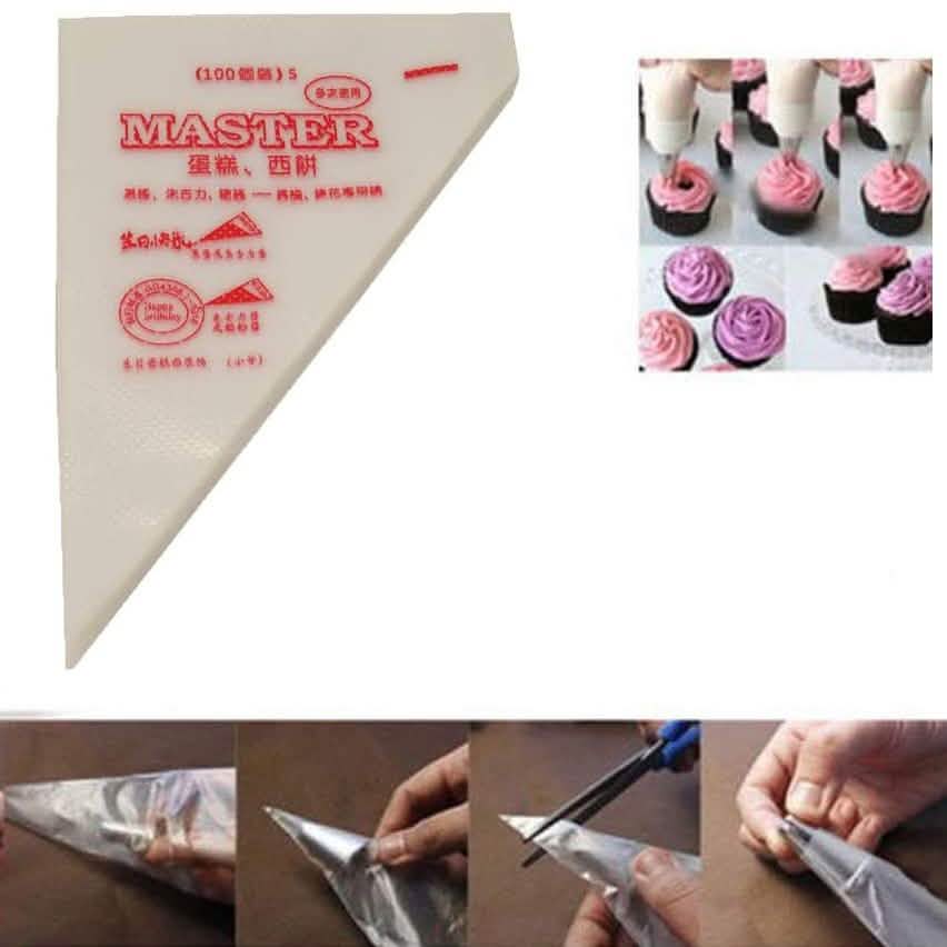 100-Pack: Disposable Cream Pastry Bags by DailySale