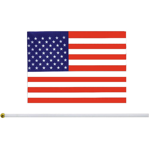 100-Pack: Handheld Small Miniature American Flag by DailySale