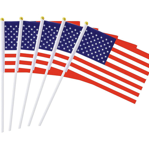100-Pack: Handheld Small Miniature American Flag by DailySale
