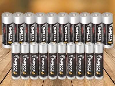 100-Pack: Impecca Alkaline Platinum Batteries by DailySale