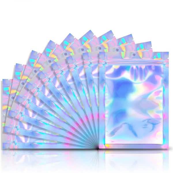 100-Pack: Resealable Holographic Foil Bags by DailySale