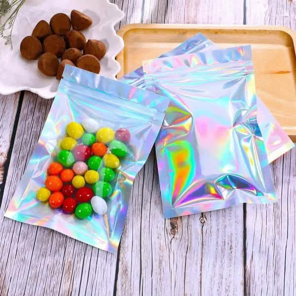 100-Pack: Resealable Holographic Foil Bags by DailySale