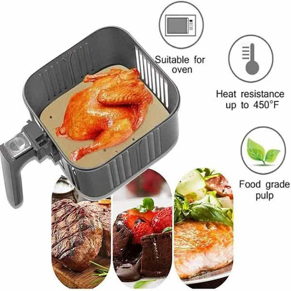 100-Piece: Air Fryer Parchment Paper by DailySale