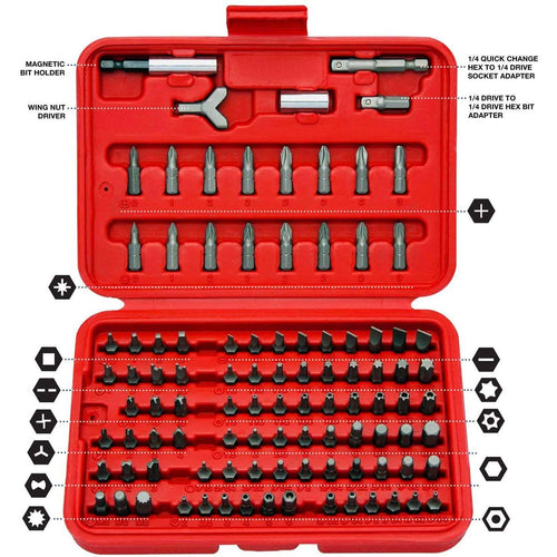 100-Piece: Neiko 10048A Premium Security Bit Set by DailySale