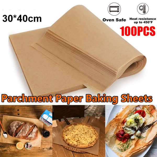 100-Piece: Parchment Baking Paper Disposable Mats by DailySale