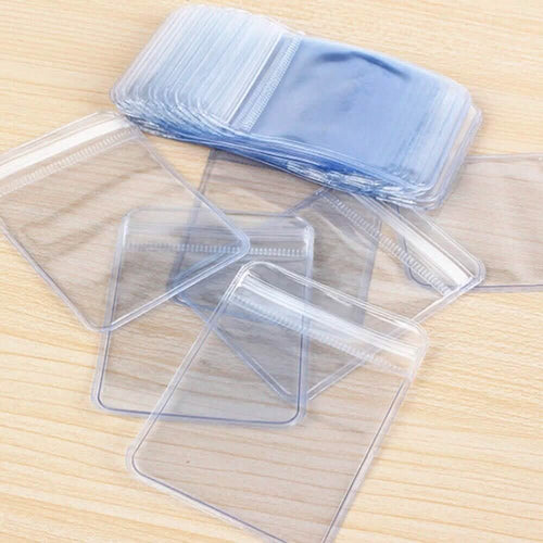 100-Pieces: Transparent PVC Plastic Storage Sealed Jewelry Bag by DailySale