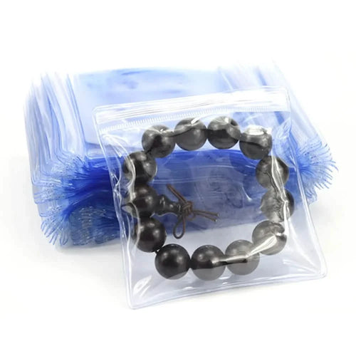 100-Pieces: Transparent PVC Plastic Storage Sealed Jewelry Bag by DailySale