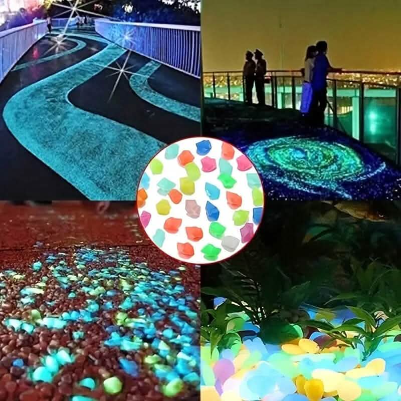 1000-Pieces: Luminous Glowing Stones for Garden, Plants, Aquarium & More by DailySale