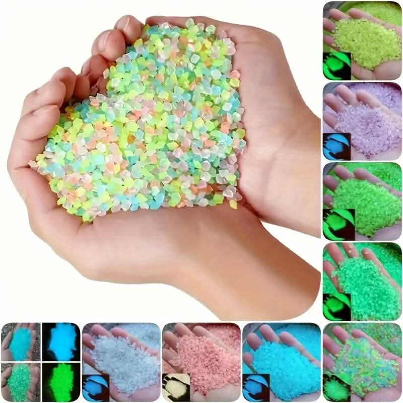 1000-Pieces: Luminous Glowing Stones for Garden, Plants, Aquarium & More by DailySale