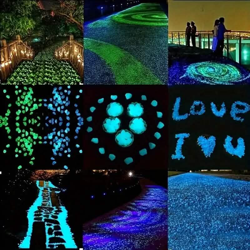 1000-Pieces: Luminous Glowing Stones for Garden, Plants, Aquarium & More by DailySale