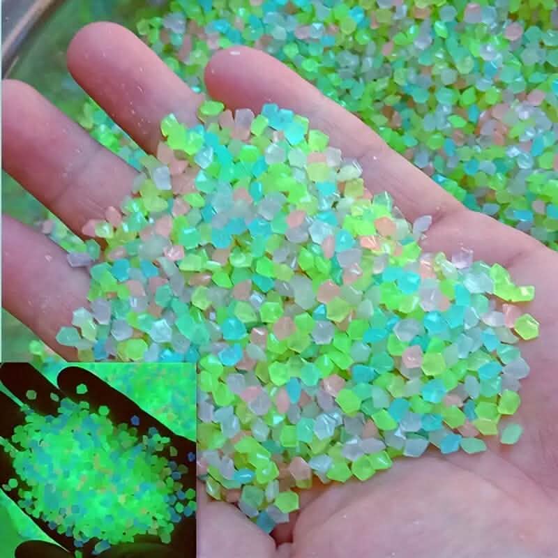 1000-Pieces: Luminous Glowing Stones for Garden, Plants, Aquarium & More by DailySale