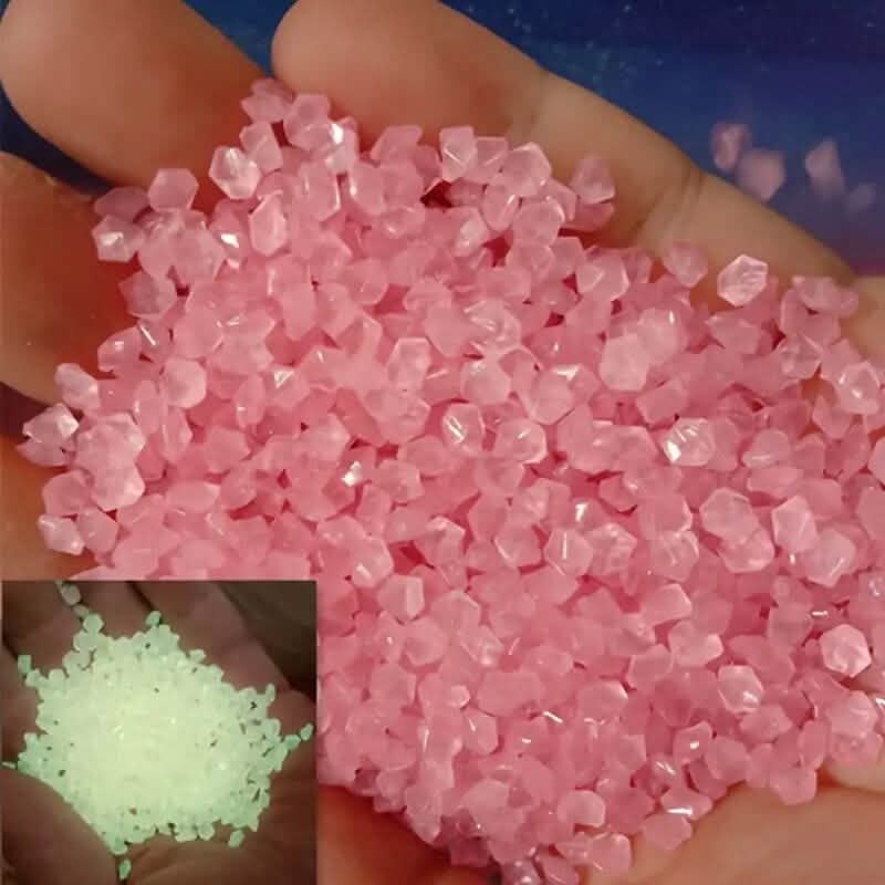 1000-Pieces: Luminous Glowing Stones for Garden, Plants, Aquarium & More by DailySale