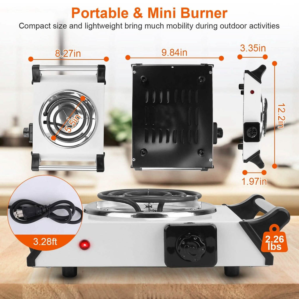 1000W Electric Burner Portable Coil Heating Hot Plate Stove Countertop by DailySale
