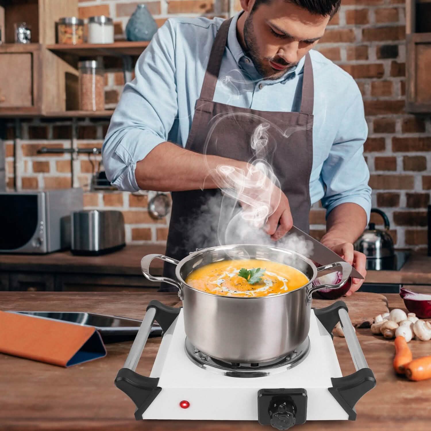 1000W Electric Burner Portable Coil Heating Hot Plate Stove Countertop by DailySale