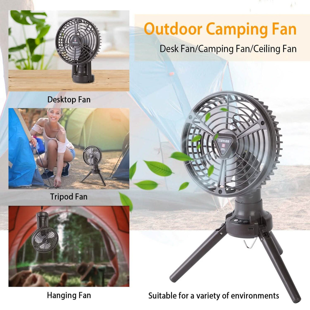 10400 mAh Portable Camping Fan by DailySale
