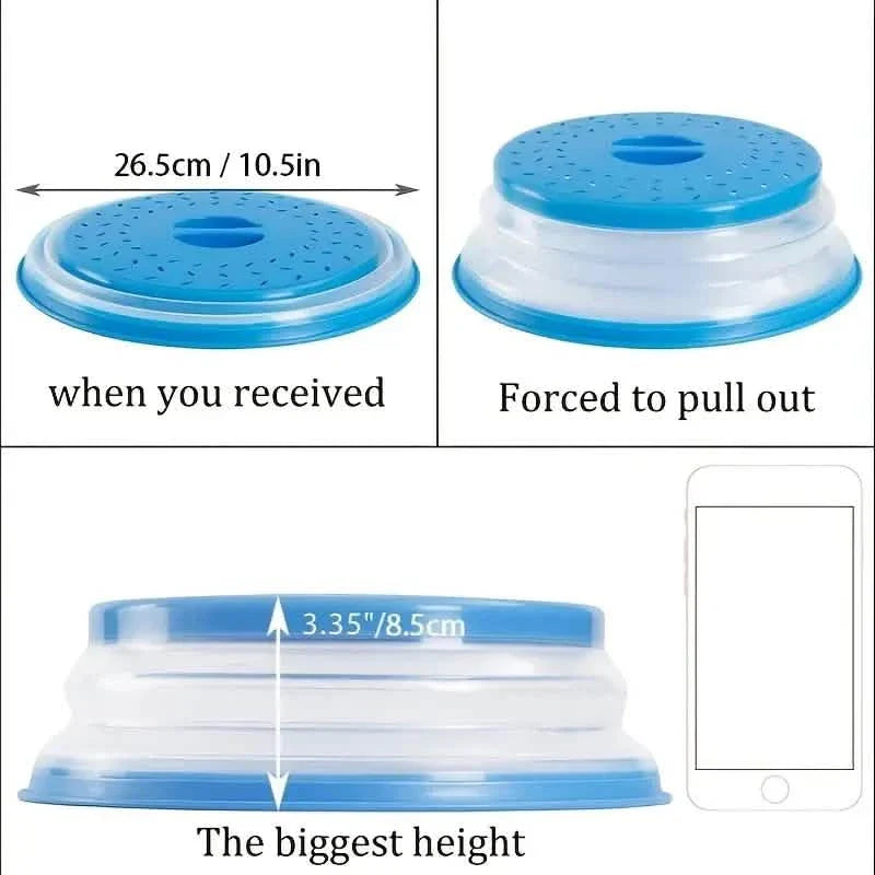 10.5 inch Collapsible Food Plate Lid Cover by DailySale