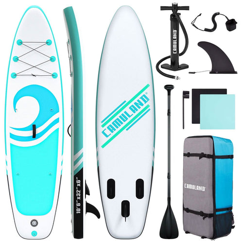 10’6” x 32”x 6” Paddle Boards for Adults with Premium SUP Accessories and Backpack by DailySale