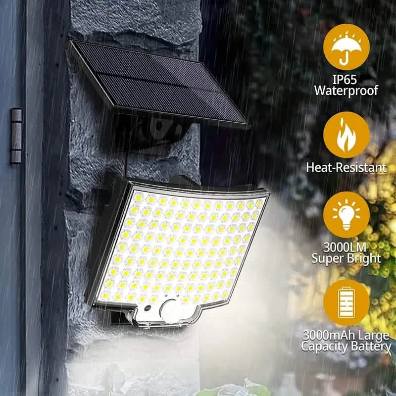 106LED Super Bright Motion Sensor Solar Power LED Garden Wall Light by DailySale