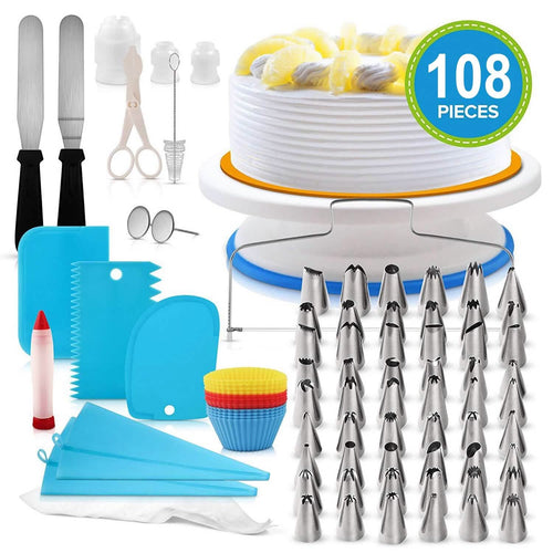 108-Piece: Cake Decorating Supplies Kit by DailySale