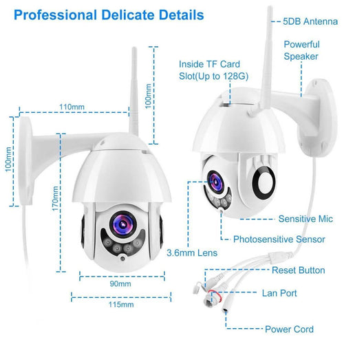 1080P FHD WiFi IP Camera Two-Way by DailySale
