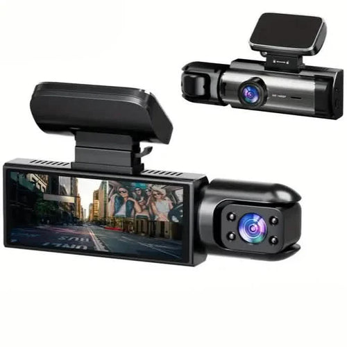 1080P High-Definition Dual Camera Dash Cam for Cars 3.16 Inch IPS Screen GPS and Lane Departure Warning by DailySale