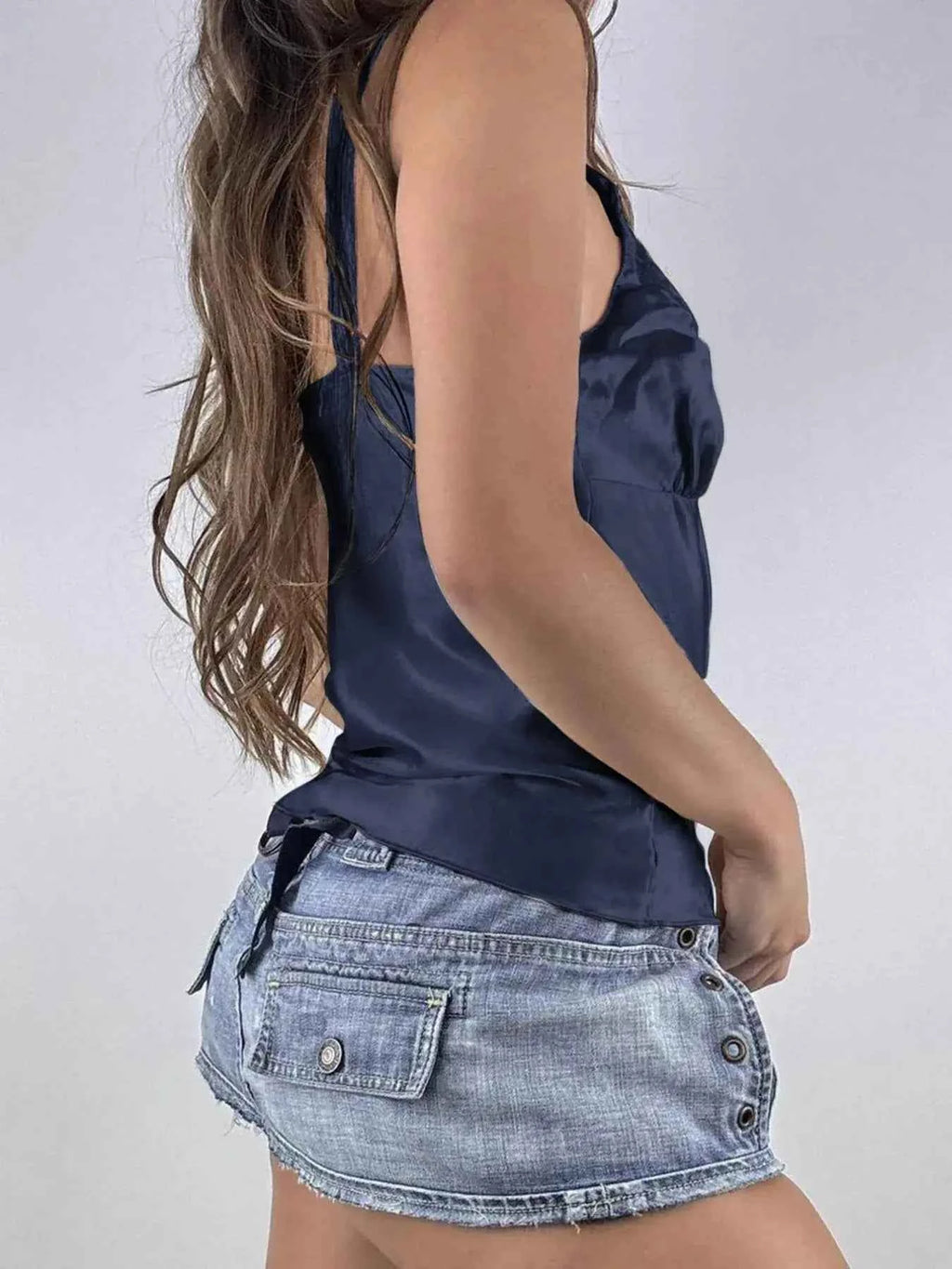 Lace Trim V-Neck Camisole Tank Top
