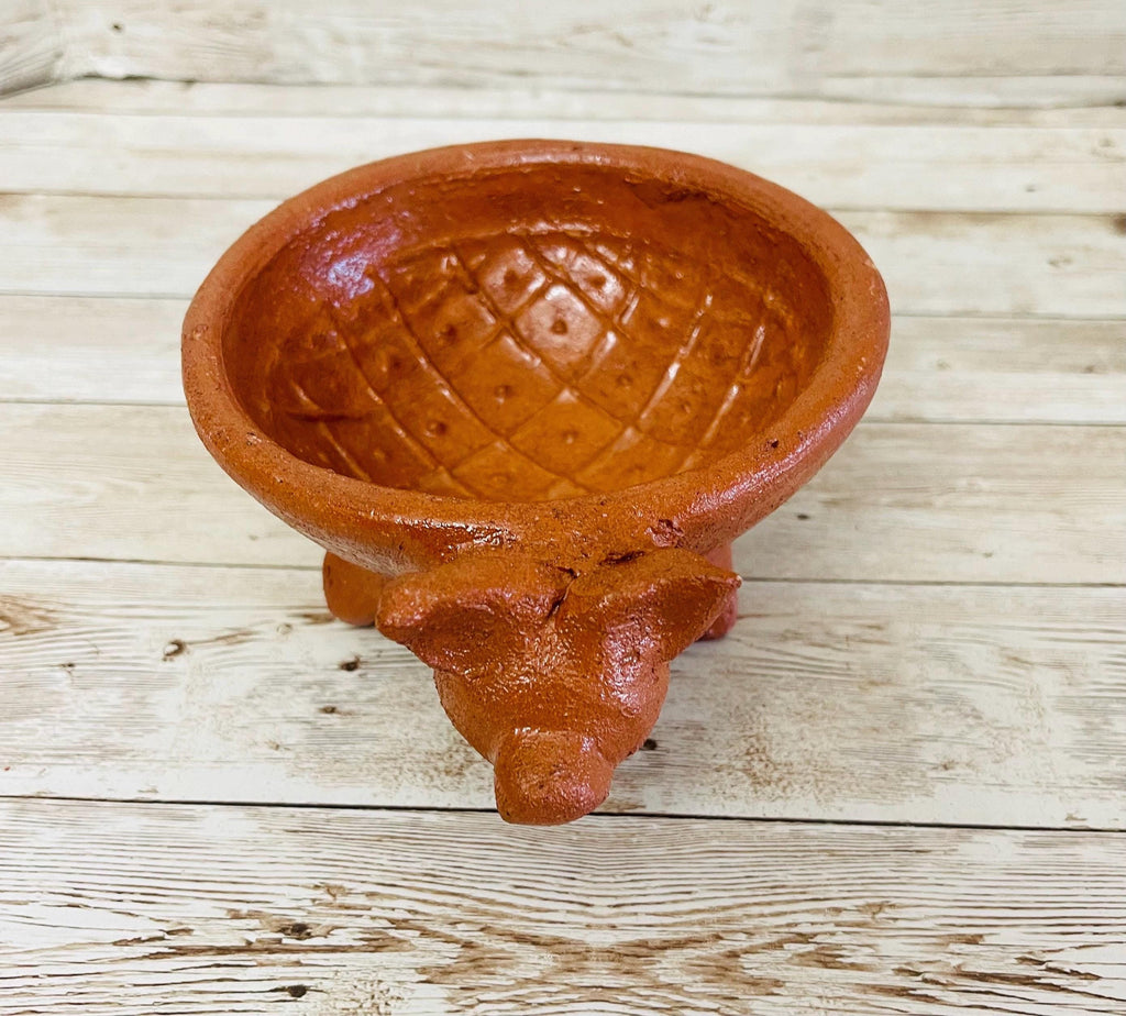 Authentic Mexican Molcajete Terra Cota Molcajete Mexicano de Barro by Chica Mexico