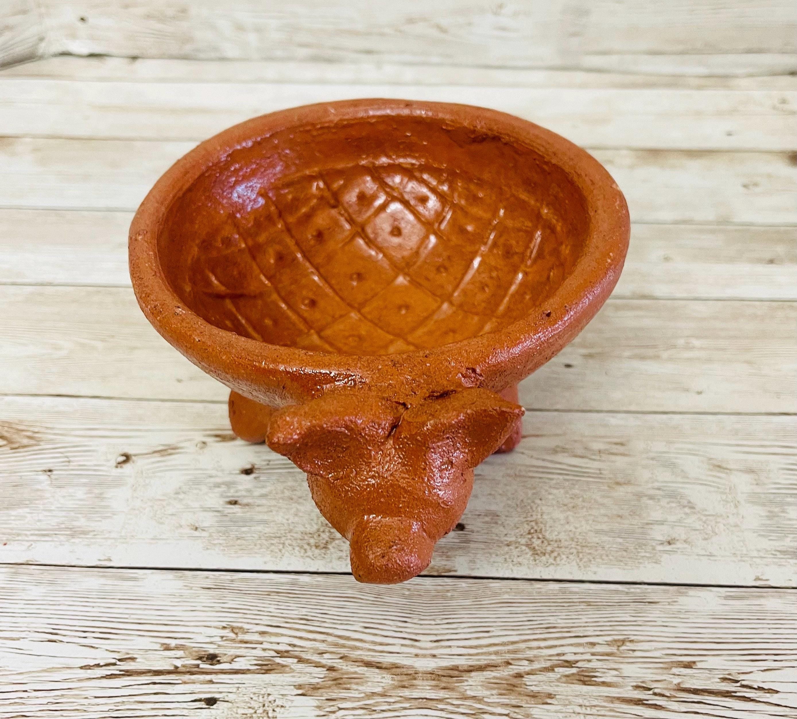 Authentic Mexican Molcajete Terra Cota Molcajete Mexicano de Barro by Chica Mexico