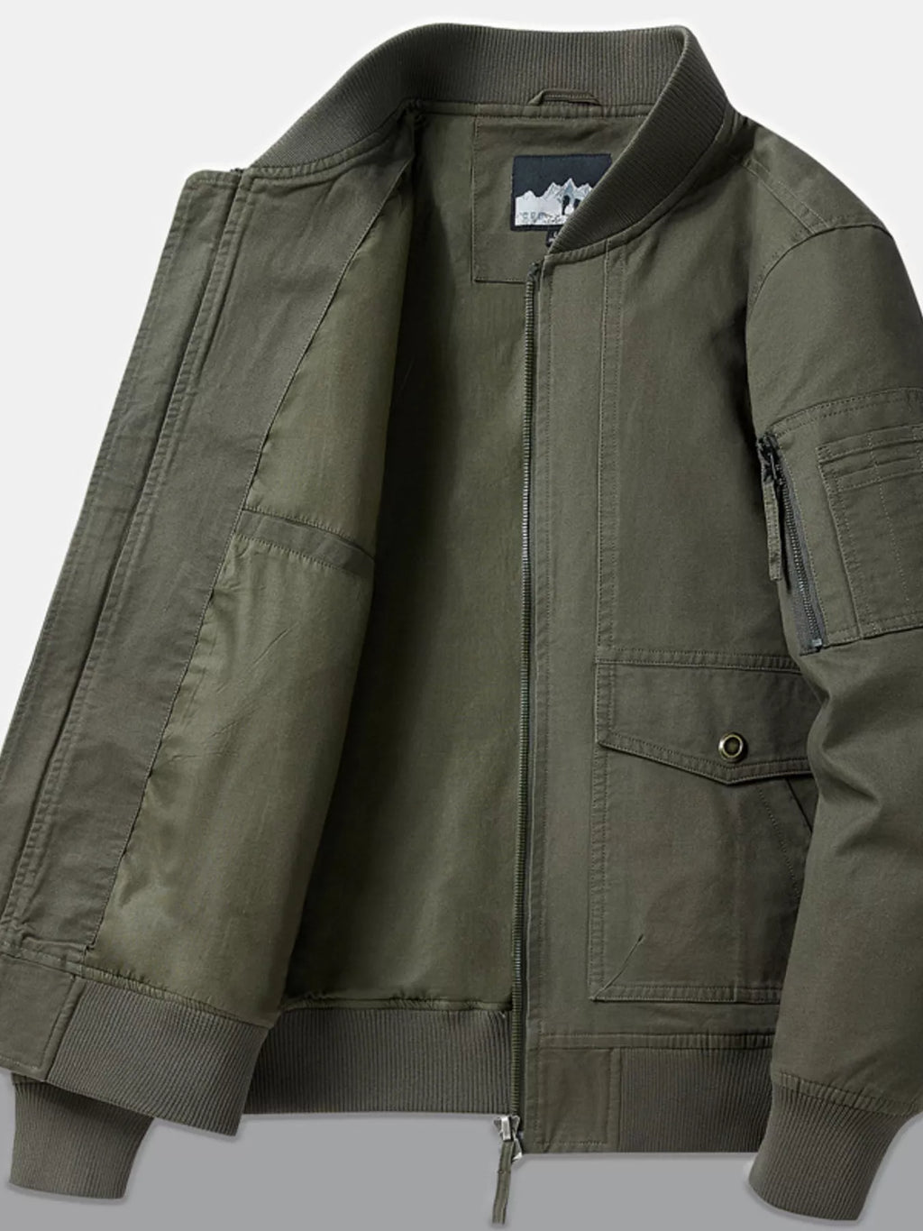 Men's Plus Size Casual Lightweight Bomber Jacket