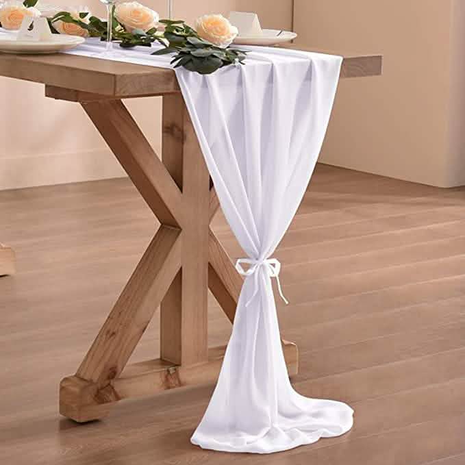 10Ft. Chiffon Table Runner by DailySale