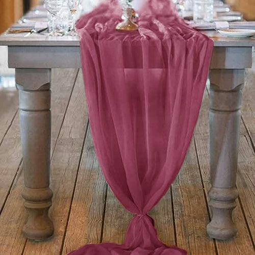 10Ft. Chiffon Table Runner by DailySale