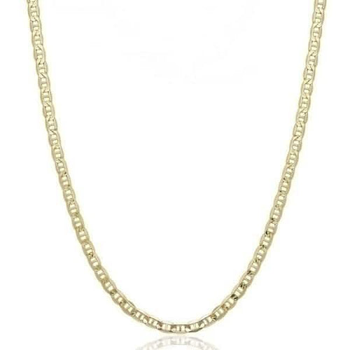 10K Solid Yellow Gold 2.5mm Marina Chain - Assorted Sizes by DailySale
