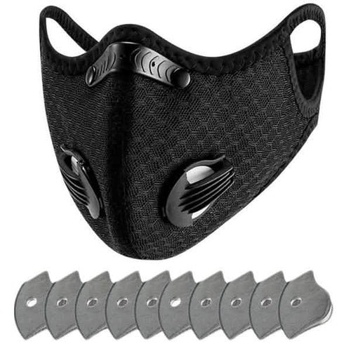 11-Piece Set: Breathable Bacteria-Proof Sport Face Mask with Activated Carbon PM 2.5 by DailySale