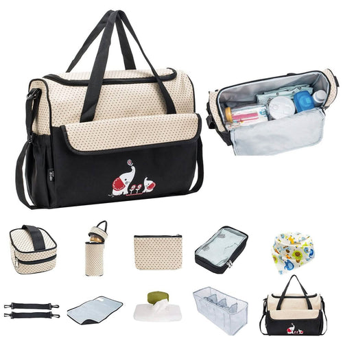 11-Piece Set: Multifunctional Diaper Handbags with Food Bag by DailySale