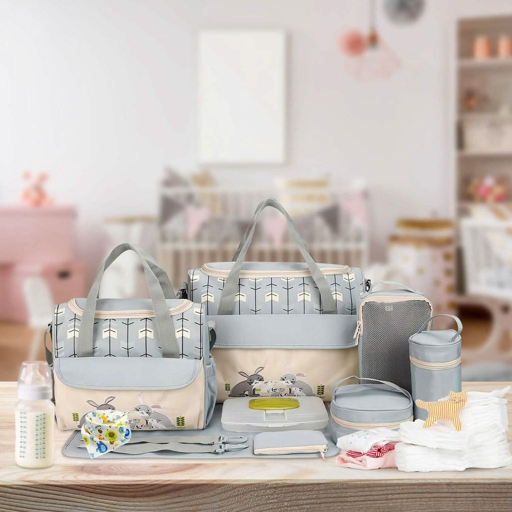11-Piece Set: Multifunctional Diaper Handbags with Food Bag by DailySale