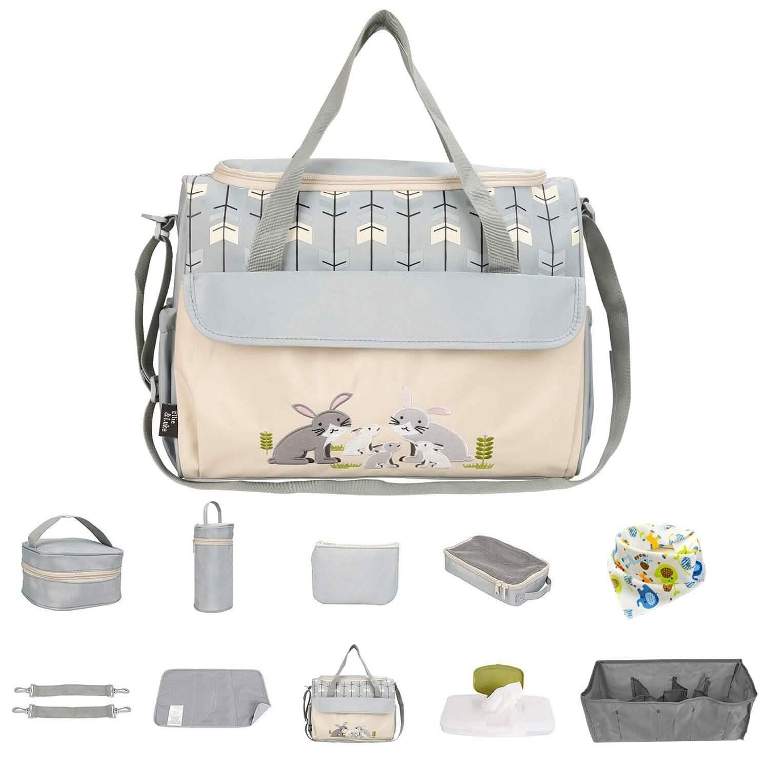 11-Piece Set: Multifunctional Diaper Handbags with Food Bag by DailySale