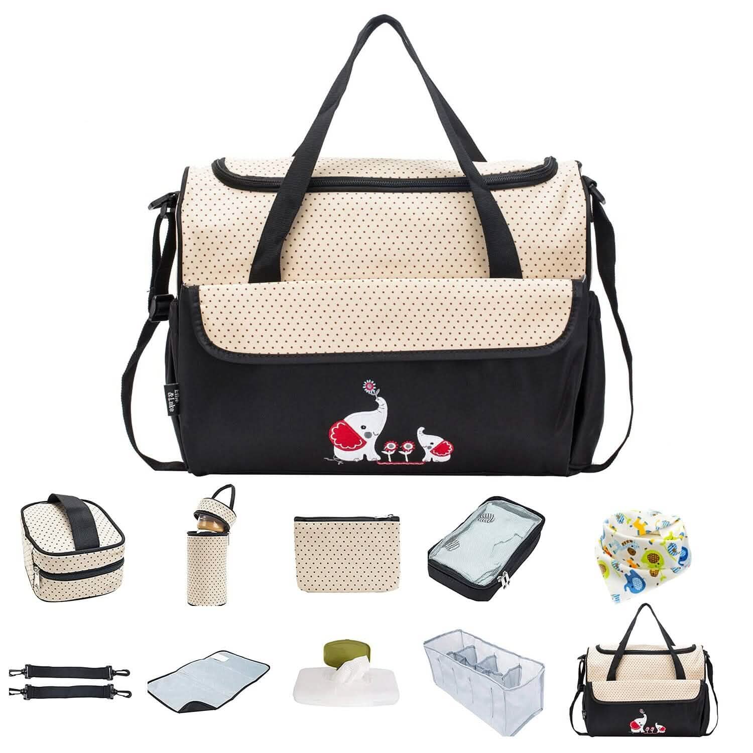 11-Piece Set: Multifunctional Diaper Handbags with Food Bag by DailySale