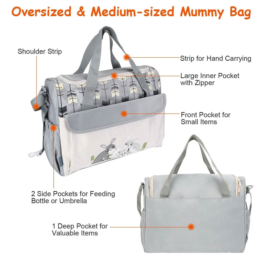 11-Piece Set: Multifunctional Diaper Handbags with Food Bag by DailySale