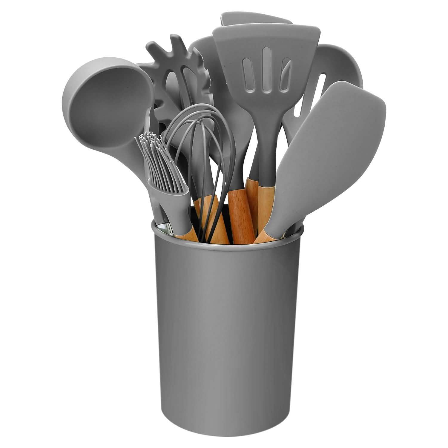 11-Piece: Silicone Cooking Utensil Set by DailySale