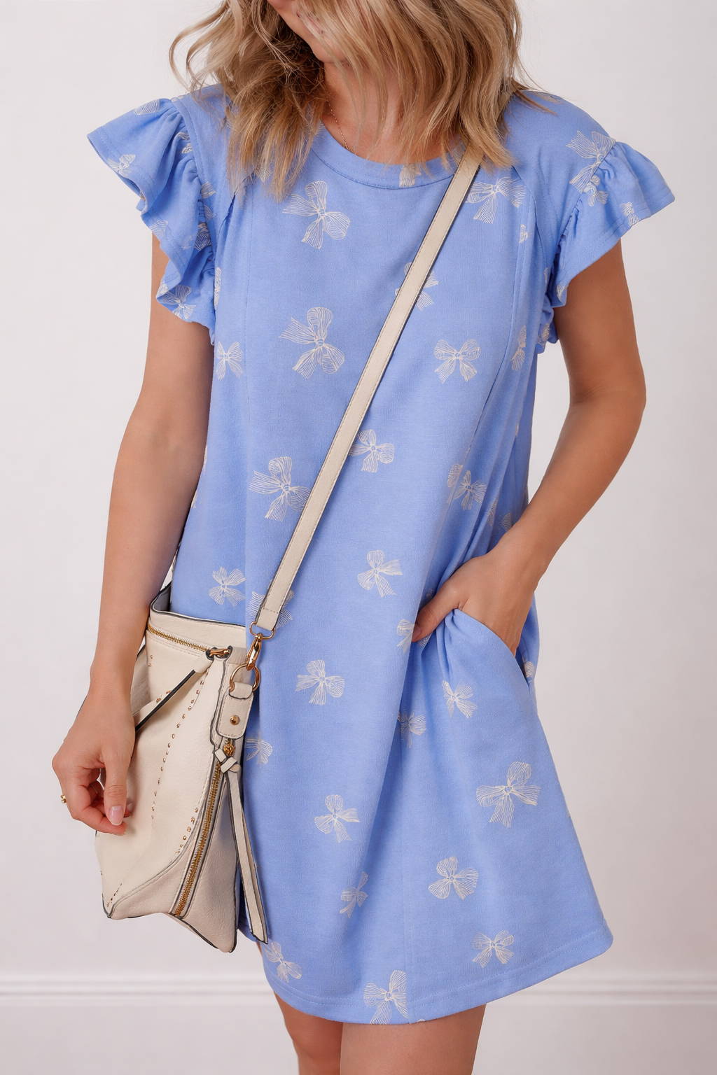 Emmie Sleeve Shift Mini Dress - Goddess Imports Marketplace